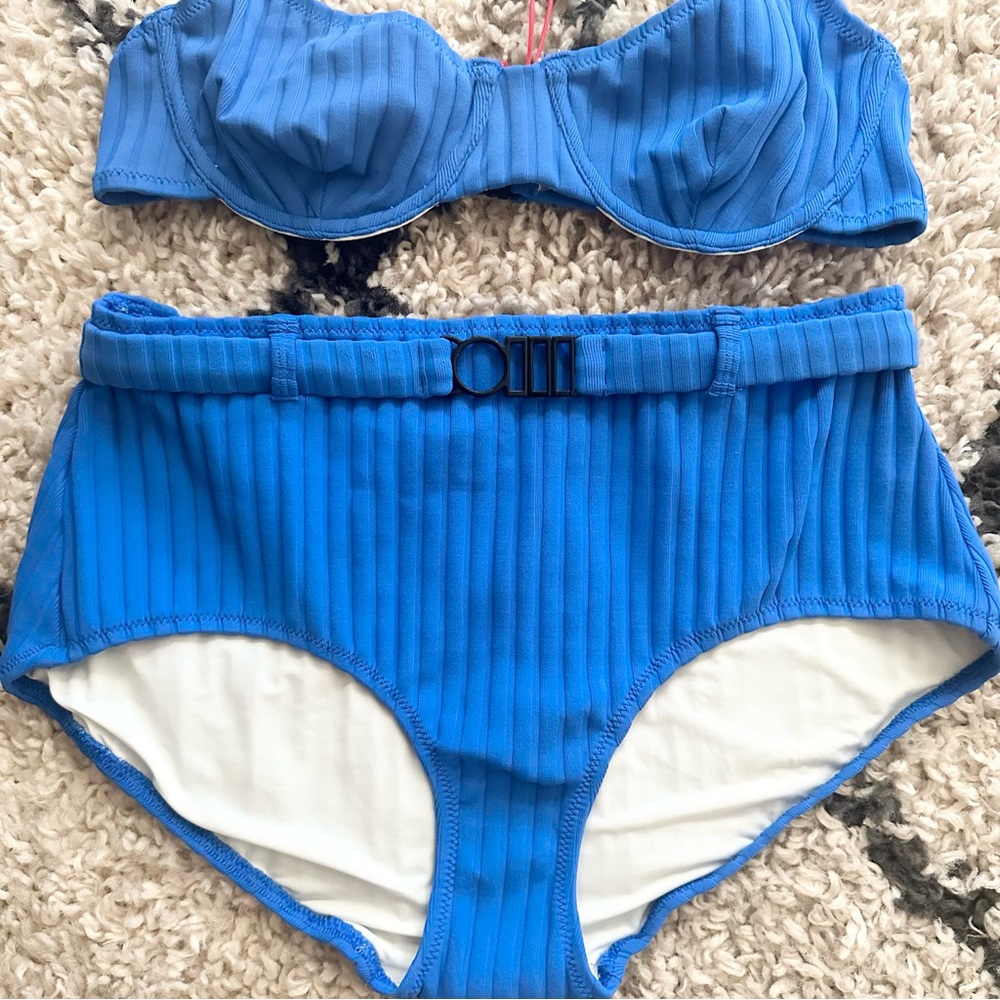 SOLID & STRIPED Ginger Ribbed Bikini Set - Picture 6 of 13